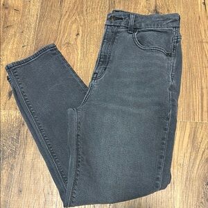 American Eagle Black Curvy Mom Jeans